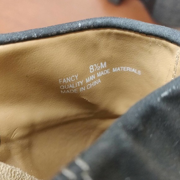 Sbicca Clogs Women's Shoes Black Leather Size 8.5 Block Heel Bow - Picture 8 of 8